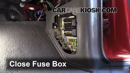 Interior Fuse Box Location: 1998-2009 Mazda B3000 - 2004 Mazda B3000 SE